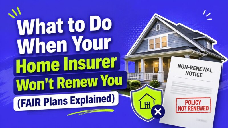 What to Do When Your Home Insurer Won't Renew You (FAIR Plans Explained)